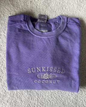 Violet Logo Embroider Comfort Colors Sweatshirt