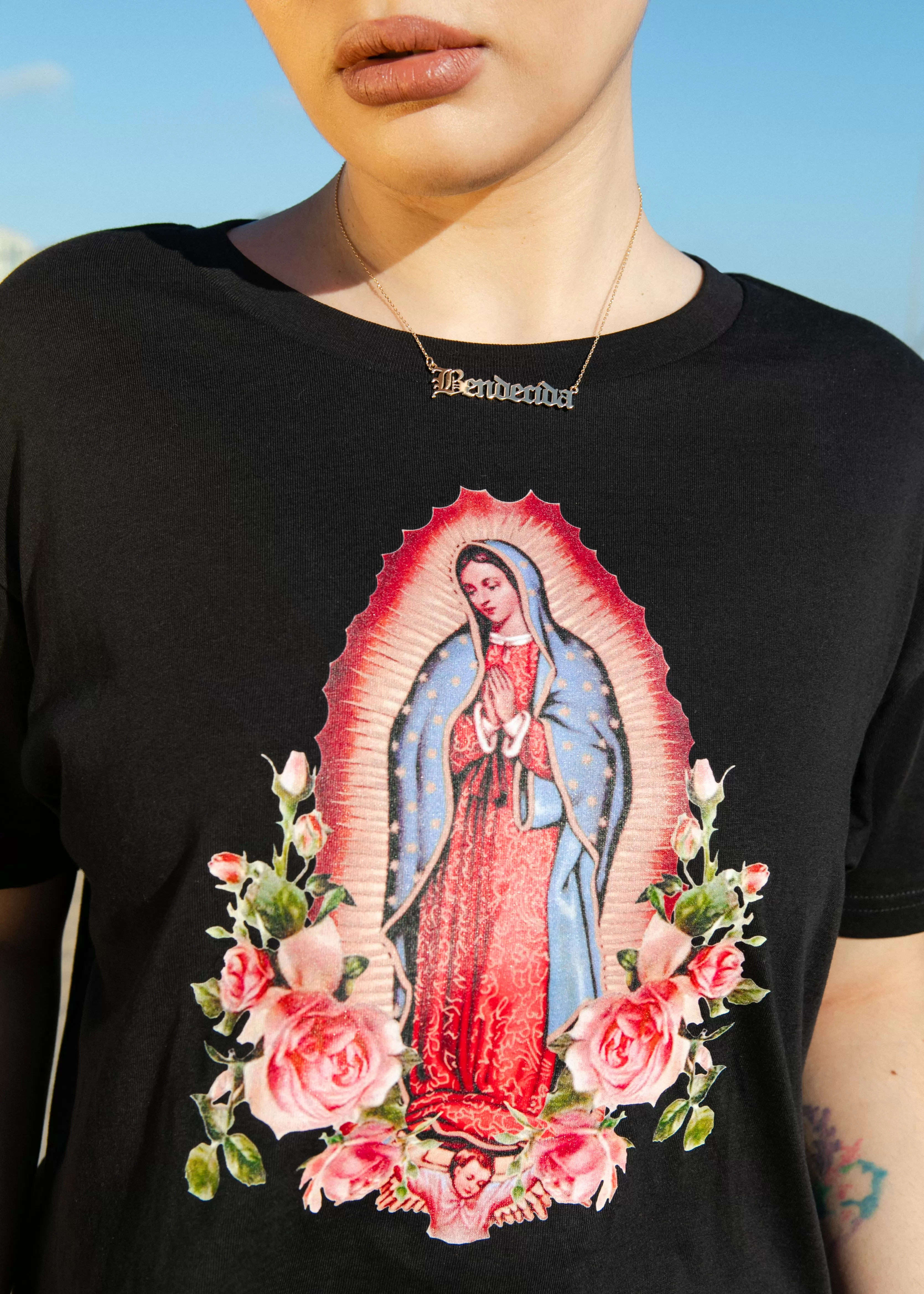 Virgencita Crop - Black