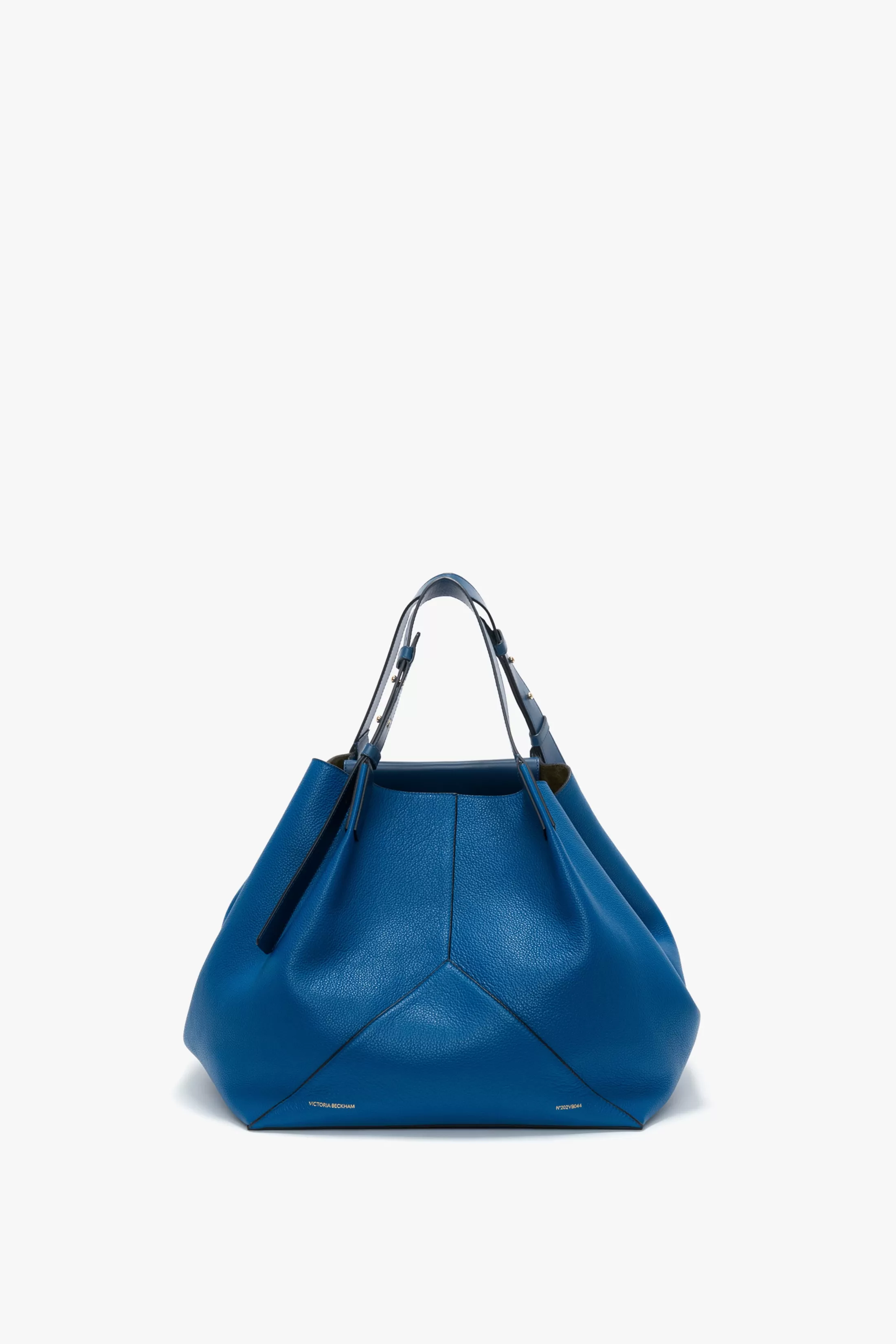 W11 Medium Tote Bag In Vibrant Blue Leather